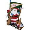 Bucilla Felt Applique Christmas Stocking Kit: Sports Santa Claus