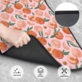 thumbnail image 3 of Cauagu Painting Peach Pattern Car Floor Mat Set of 4,Car Carpet Mats Car Mats with Anti-Slip Backing & Driver Heel Pad Universal Fit for Cars/Trucks/SUV/Vans, 3 of 6