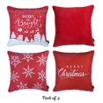 thumbnail image 2 of Merry Christmas Throw Pillow Cover 18"x18" (Set of 4), 2 of 7