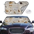 thumbnail image 2 of Kdxio Dog Animal Print Windshield Sun Shade,UV Rays and Sun Heat Protection,Sunshade for Car Windshield,Car Shade Front Windshield - Medium, 2 of 5