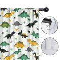 thumbnail image 4 of Blackout Kids Curtains,Multi Colored Dinosaur Assortment Pattern Childrens Insulated Curtains Set Of 2,Bedroom Essentials,Toddler Room Decor 52"x63", 4 of 5