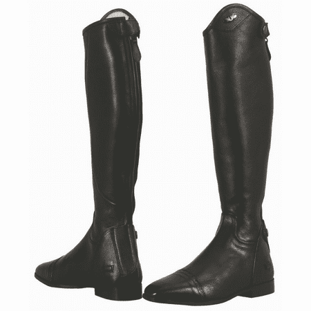 

tuffrider ladies regal dress leather tall riding boots black width regular (horse riding equestrian)