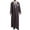 Coffee, variant on Clearance! Ohufall Thobe,Robe for Men, Muslim Robe Arab Middle Robe Pattern Embroidery Long Sleeve Standing Neck Pocket Long Shirt Fashion Casual Robe Muslim Clothes for Men Clearance