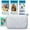 White, variant on HP Sprocket 2x3" Instant Smartphone Photo Printer 75 Sheets Bundle, Wireless Portable Printer - Luna Pearl