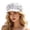 White, variant on 70s Hat Women Breathable Casual Fashion Mesh Sequin Beret Hat, One Size