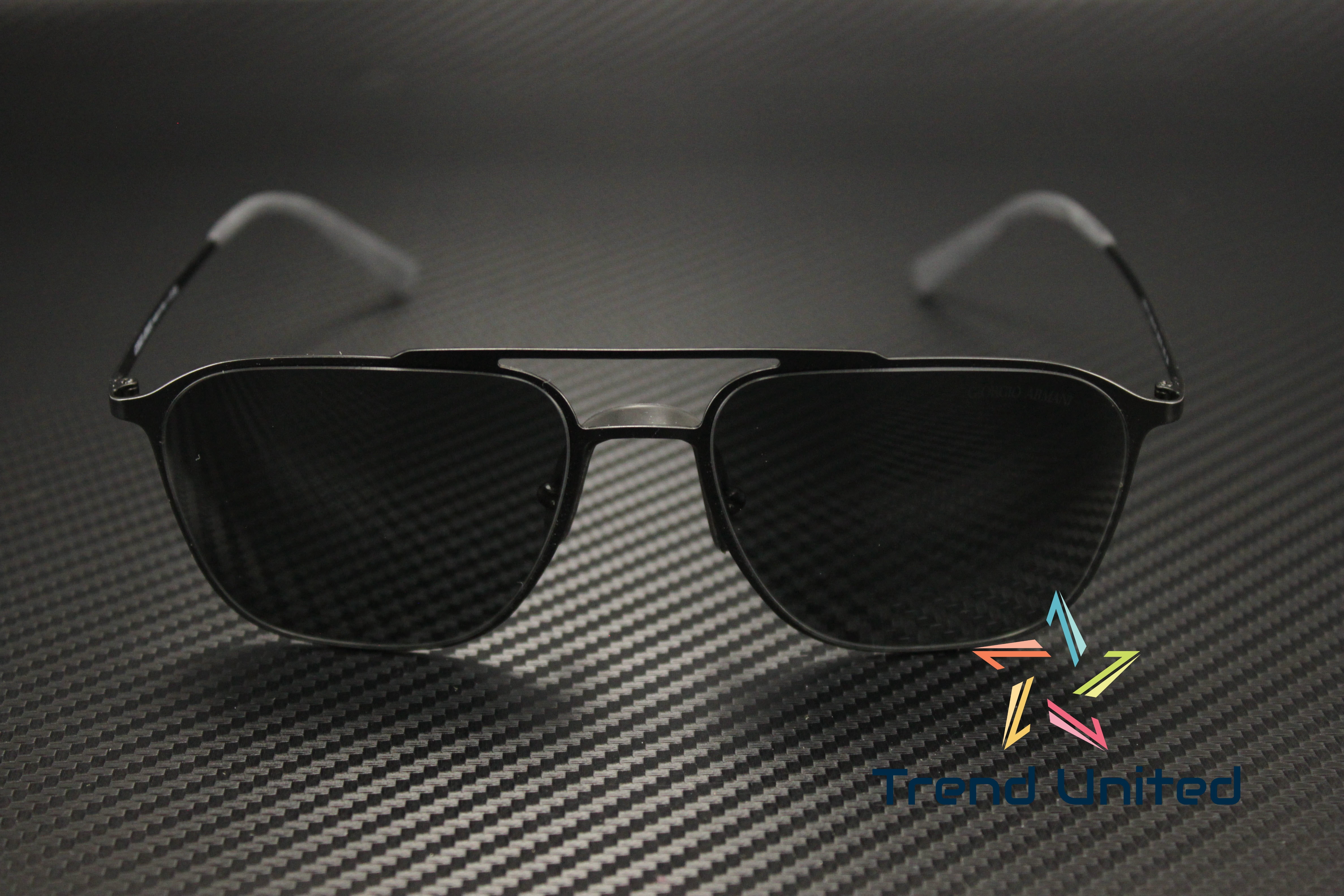 GIORGIO ARMANI AR6110 300187 Matte Black Grey 58 mm Men's Sunglasses