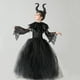 thumbnail image 4 of Vestido de Halloween para niños y niñas, disfraz de bruja y reina, maléfica, fiesta de carnaval, disfraces góticos, 4 of 5