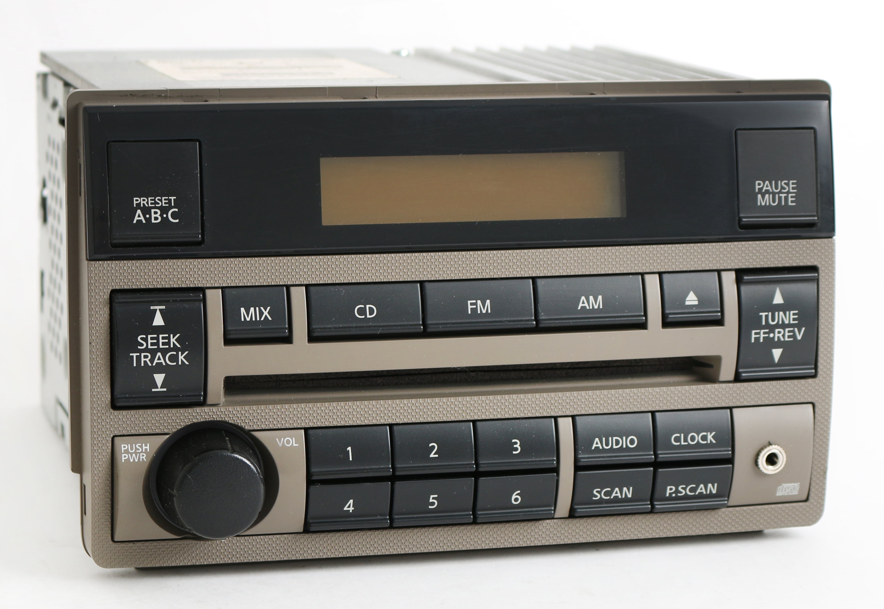 Restored Nissan Altima 2005-2006 Tan Radio AMFM CD Aux Input 28185ZB00C Standard Vol Ctrl (Refurbished)