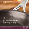 thumbnail image 3 of Anolon Nouvelle Copper Luxe Hard-Anodized Nonstick Straining Saucepan, 3.5-Quart, Onyx, 3 of 7