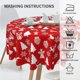 thumbnail image 2 of Cubierta Redonda Limpiable para Mesa Navideña de 60 Pulgadas para Decoración Impermeable para Interiores y Exteriores, 2 of 5