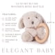 thumbnail image 3 of Rattle Toy, elegante cachorro de peluche de lujo para bebés con anillo de madera, 3 of 6
