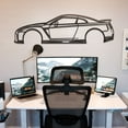 thumbnail image 4 of LaModaHome Nissan GTR R35 Metal Silhouette Wall Art, 4 of 5