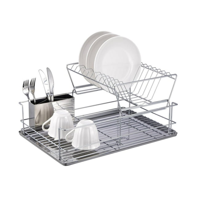 Escurridor de trastes 2 Niveles con charola Good & Good ED97156