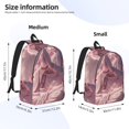 thumbnail image 2 of Balery Pink Lotus Buddha Mochila Clásica Impresa Básica para Viaje, Mochila Escolar Resistente al Agua, Mochila de Lona con Correas Ajustables-Small, 2 of 5
