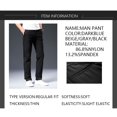 thumbnail image 4 of OmicGot New Arrival Men's Pant Breathable Solid Color Mid Straight Loose Men Trousers Plus Size 42, 4 of 12