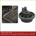 thumbnail image 4 of 4 Pcs 4581DD3003B Dishwasher Lower Rack Wheels, Bottom Dishrack Roller Assembly Replacement part Compatible with LG Dishwasher Replaces 4581DD9002B 1372292 AP4437752 EA3523051 AH3523051 PS3523051, 4 of 6