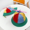 thumbnail image 4 of Flmtop Colorful Pinwheel Children Soft Sunshade Bucket Hat Outdoor Sports Baseball Cap, 4 of 10