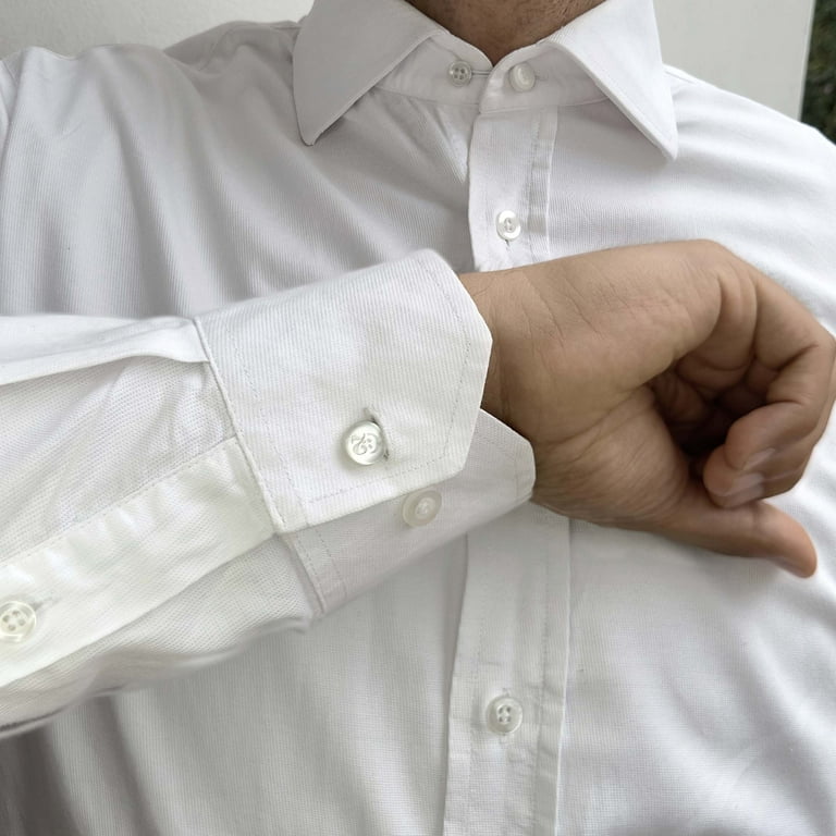 dress shirt neck extender walmart Comfy Clothiers, Elastic Collar Extenders, 3-Pack, White Buttons