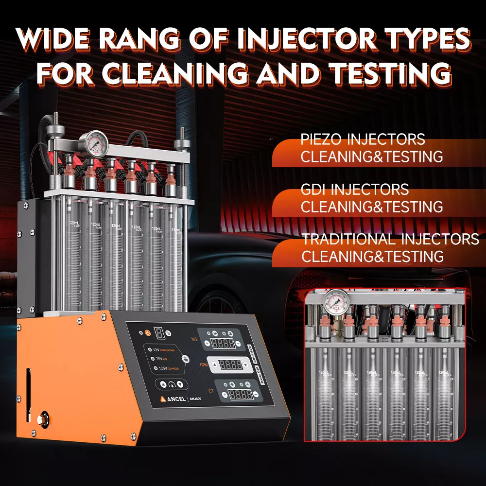 Machine De Test Et Nettoyage D'injecteurs ANCEL JC600 - Pour Injecteurs GDI Piezo Et Classiques - Neuf