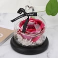 thumbnail image 3 of Lámpara LED romántica con forma de rosa y cubierta de vidrio simulado, luz de noche en forma de corazón para el día de San Valentín, regalo perfecto en color rojo rosado, 3 of 8