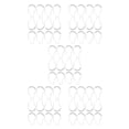 thumbnail image 1 of Ganchos para cortina de ducha Wosthever Acero inoxidable 12 piezas Blanco, 1 of 6