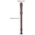 thumbnail image 2 of OUNONA Brown ABS 8 Hole Beginner Clarinet Wind Instrument Professional Practice Recorder for Students, 2 of 8