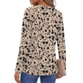 thumbnail image 5 of Fantaslook Henley Long Sleeve Shirts for Women Casual V Neck Fall Tops Dressy Work Blouses, 5 of 10
