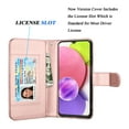 thumbnail image 4 of Takfox Compatible for Samsung Galaxy A03S Wallet Case, PU Leather ID Credit Card Holder Folio Flip Cover [9 Card Slots] [Magnetic] Detachable Case & Strap,Rose, 4 of 7