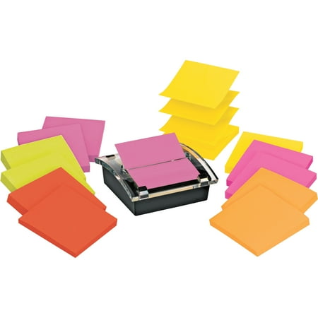 Post-it Super Sticky Pop-up Notes Dispenser, 3"x 3", Marrakesh and Rio de Janeiro Collections