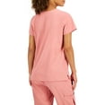 thumbnail image 3 of Hanes ComfortFit Stretch Women's and Women's Plus Vneck Rib Scrub Top, 3 of 5