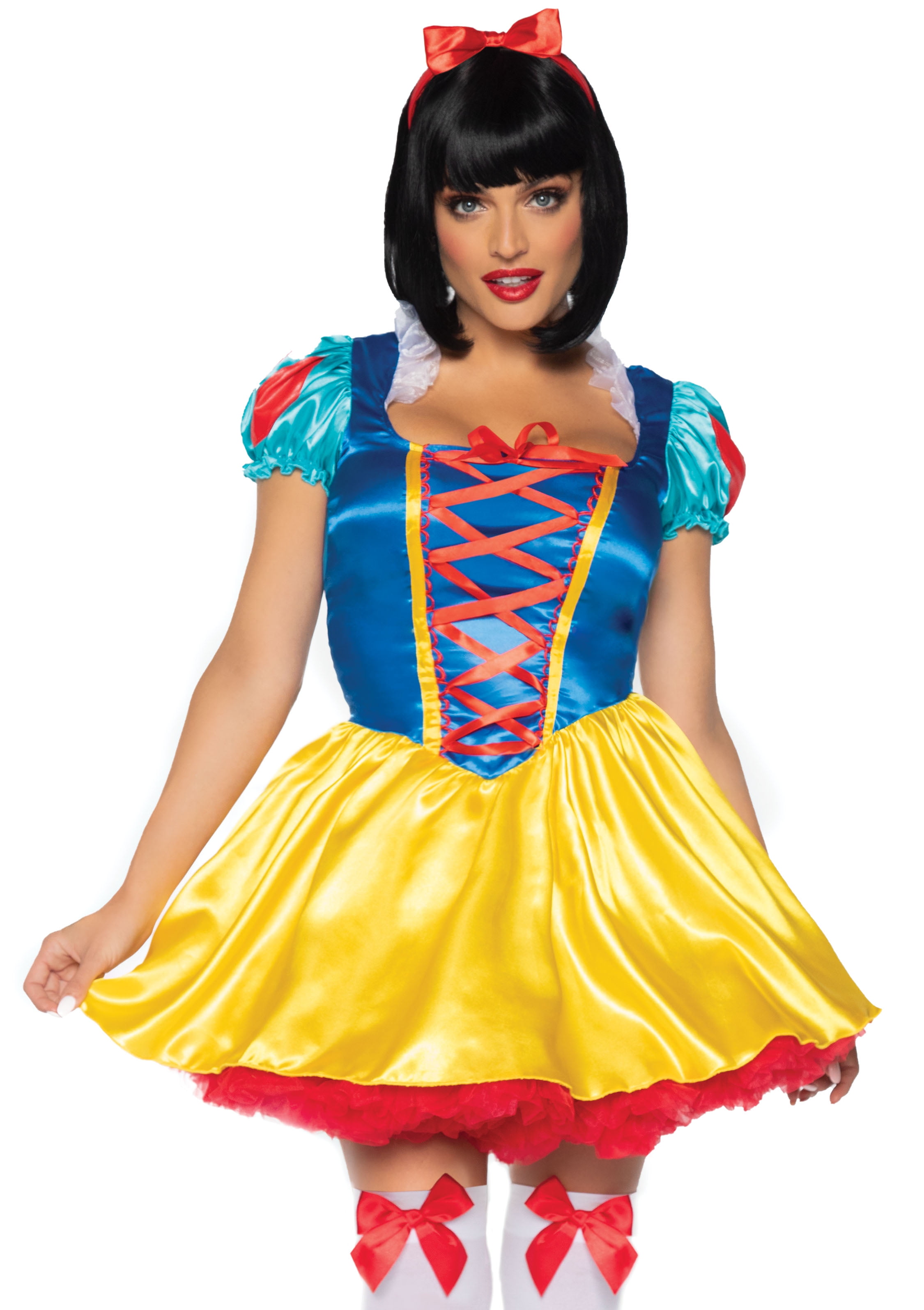 Ladies Zombie Snow White Fairytale Nightmare Halloween Fancy Dress Women Costume 