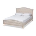 thumbnail image 1 of Baxton Studio Felisa Upholstered Wood Queen Platform Bed in Beige, 1 of 8