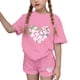 thumbnail image 1 of Vestido de manga corta para niños Día de San Patricio impreso de dos piezas Conjunto de cuello redondo con pantalones cortos, blusa de manga corta, 1 of 6