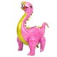 thumbnail image 4 of Kit de globos de dinosaurio de aluminio de 93 cm, animales lindos inflables para decoración de fiesta de cumpleaños, color rosa, 4 of 14