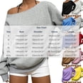 thumbnail image 3 of QUNYINEY Long Sleeve Sweatshirt for Women Mock Neck Off The Shoulder Fall Tops Long Sleeve Pullover Solid Cute Loose Fit Sweatshirts, 3 of 6