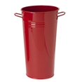 thumbnail image 1 of Houston International Trading 8300E XR Enameled Galvanized Vase, Red, 1 of 1