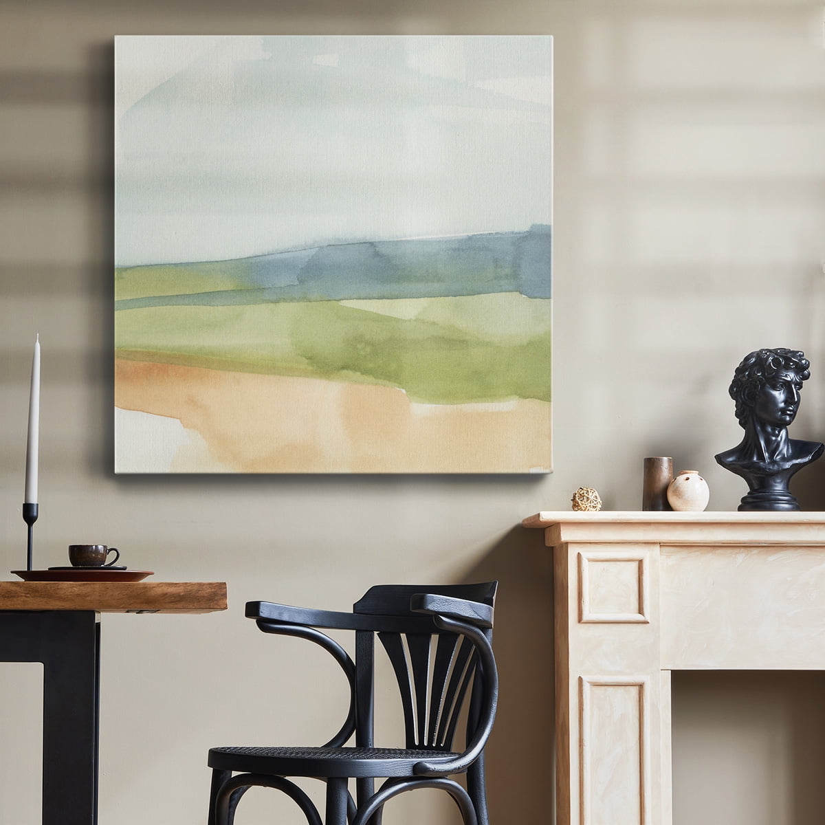 Wexford Home Pastel Slopes I-Premium Gallery Wrapped Canvas, 32" x 32" - Ready to Hang