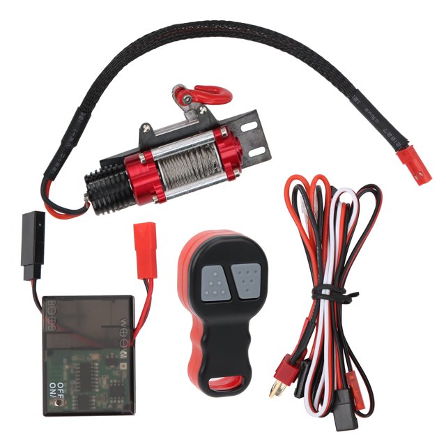 Cabrestante RC, 3V 220mAh Controlador De Cabrestante RC Receptor Piezas De Control Remoto Cable Súper Suave Para 1/10 Coche De Control Remoto ANGGREK Otros