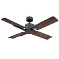 thumbnail image 4 of Cervantes Indoor and Outdoor 4-Blade Smart Ceiling Fan 56in Oil Rubbed Bronze/Dark Walnut with 3000K LED Light Kit and Remote Control, 4 of 4
