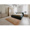 thumbnail image 4 of Ahgly Company Indoor Rectangle Mid-Century Modern Light Copper Gold Oriental Area Rugs, 7' x 9', 4 of 6