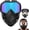 Rainbow, variant on Detachable Full Face Goggle Mask, Anti-Fog Grass Cutting Mask & Impact Resistant Face Shield for Landscaping, Riding, Welding
