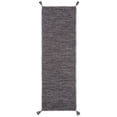 thumbnail image 3 of SAFAVIEH Montauk Bijar Jace Solid Soft Braided Cotton Area Rug, Grey/Black, 5' x 8', 3 of 8