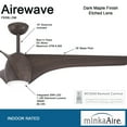 thumbnail image 6 of 65" Minka Aire Airewave Black Maple Indoor LED Ceiling Fan with Remote, 6 of 7