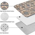 thumbnail image 5 of Blue Geometric Diamond Triangle Pattern Bathroom Rugs Sets 3 Piece,Toilet Cover Set,Absorbent Non Slip Bathroom Mats Sets with U-Shaped Contour Rug Toilet Rug Set, 5 of 5
