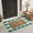 Floral, variant on Layered Doormat Set 27.5x43.3 and 17x30 red blue White Striped and Floral Welcome Mat Farmhouse Entryway Porch Indoor Outdoor