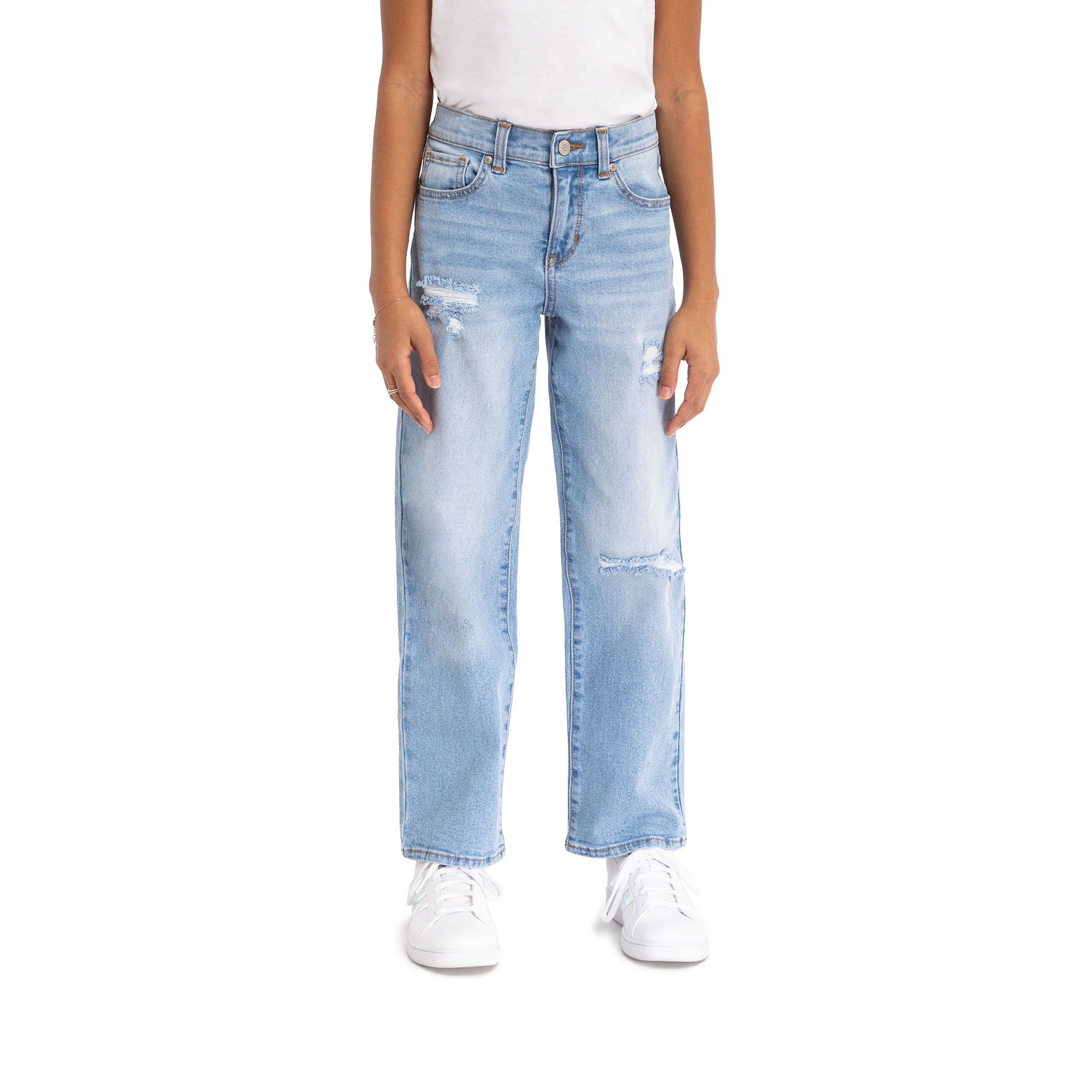 Jordache Girls High Rise Baggy Straight Jean, Sizes 5-18