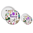 thumbnail image 1 of France Landscap Animals National Flag Pins  Badge Button Design Kit Craft Sets, 1 of 3