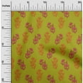 thumbnail image 1 of oneOone Polyester Lycra Lime Green Fabric Floral Block Sewing Craft Projects Fabric Prints By Yard 56 Inches, 1 of 1