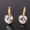 Yellow Gold, variant on 18K Gold Plated Heart Shaped Diamond CZ Solitaire Hoop Earrings for Woman Special Occasion Birthday Holiday