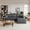 Dark Grey Right, variant on Sailvan 95" Cloud Sectional Sofa - Modern U-Shaped Modular Couch with Deep Seats - Plush Corduroy Fabric - No Assembly Required Black Right